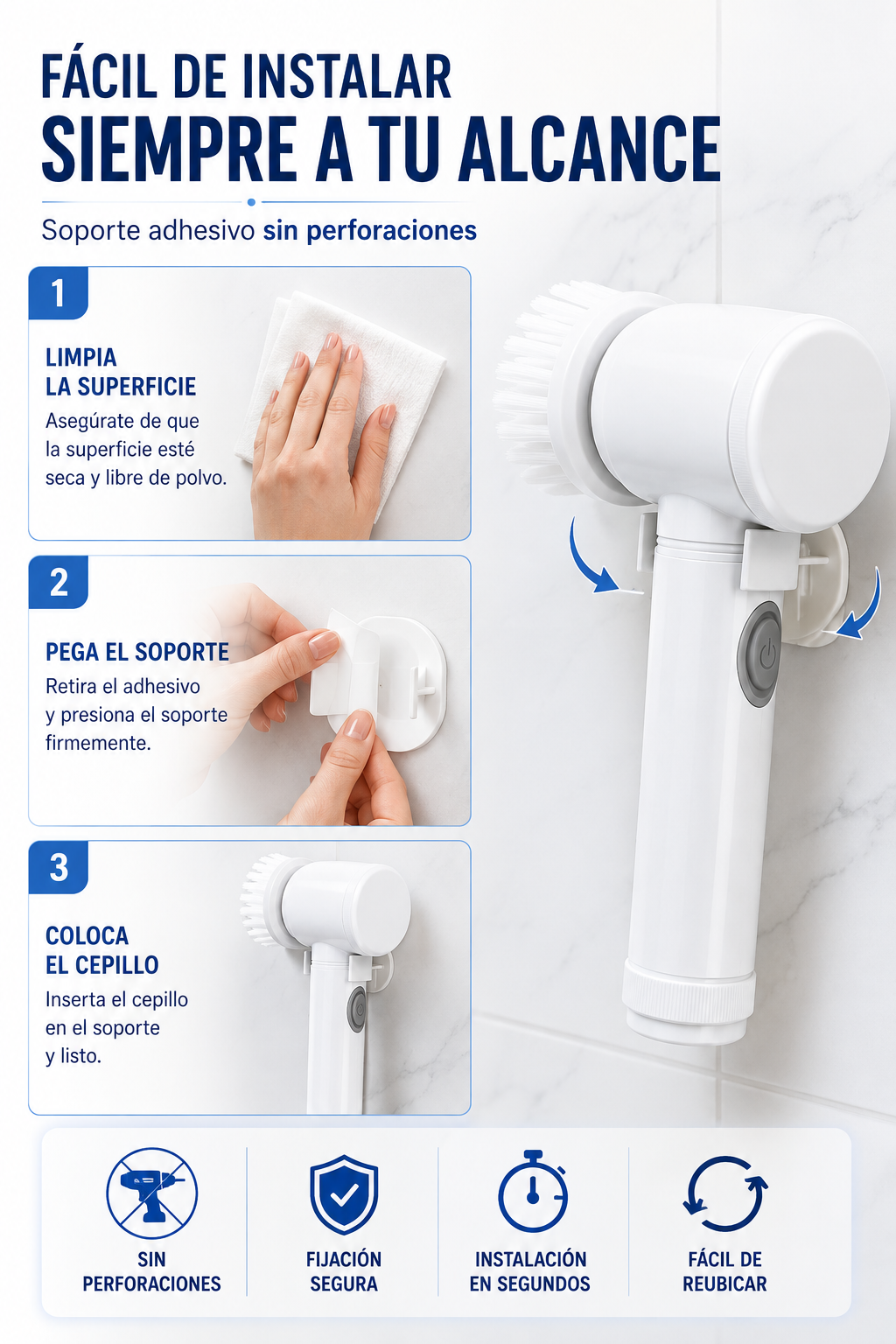 Cepillo Limpieza Hogar Inalambrico